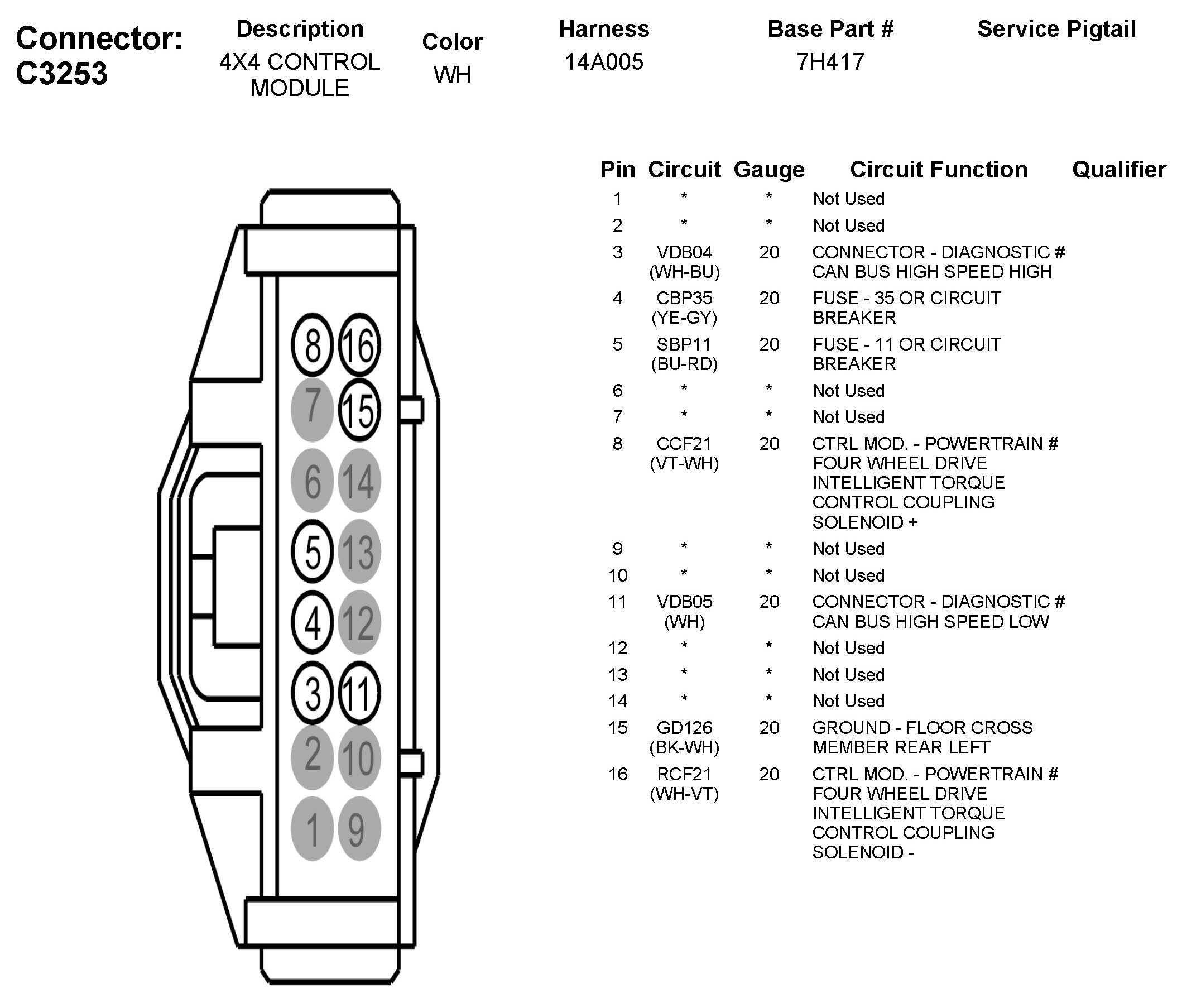 Factory service manual diagram
