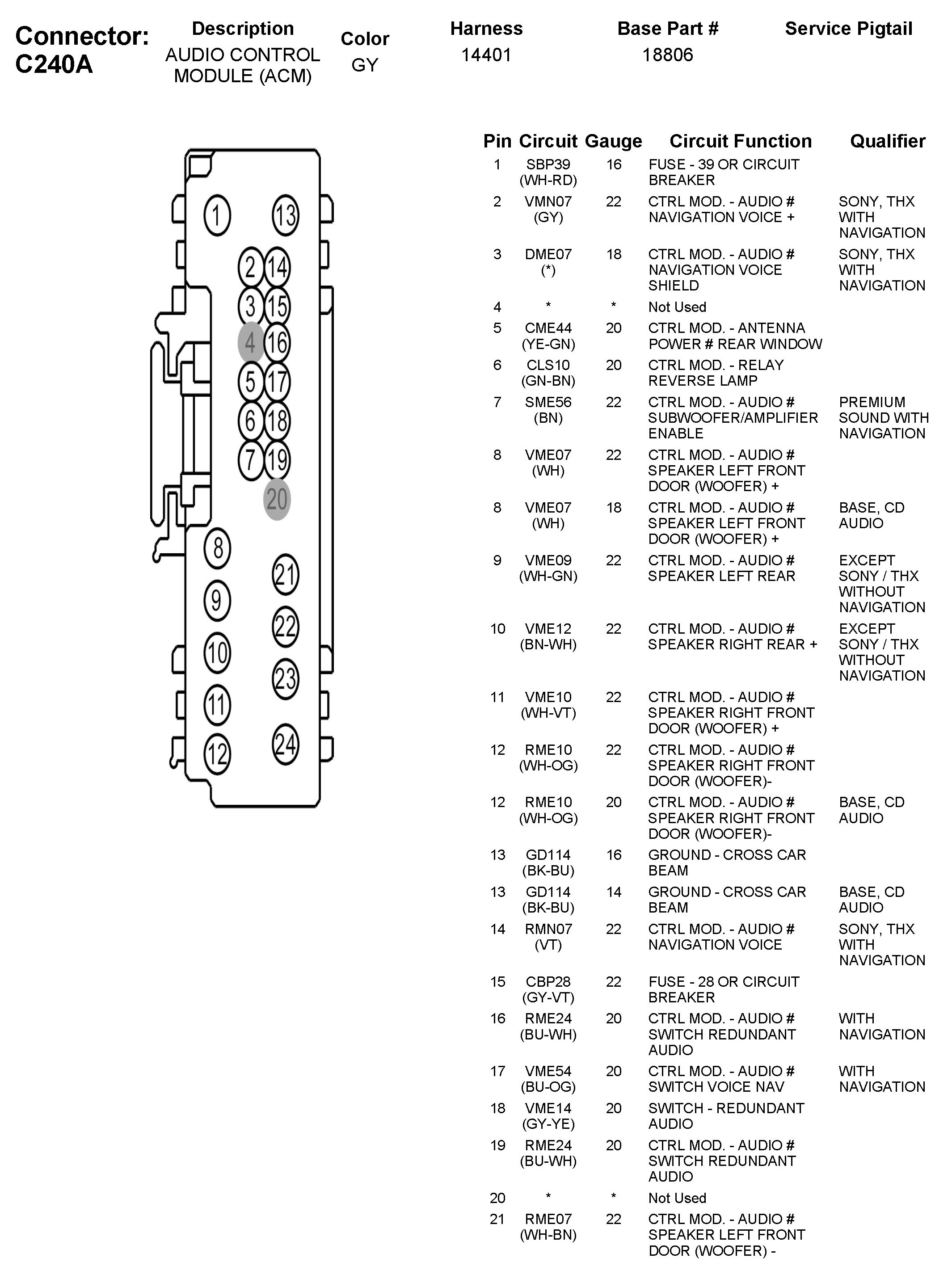 Factory service manual diagram