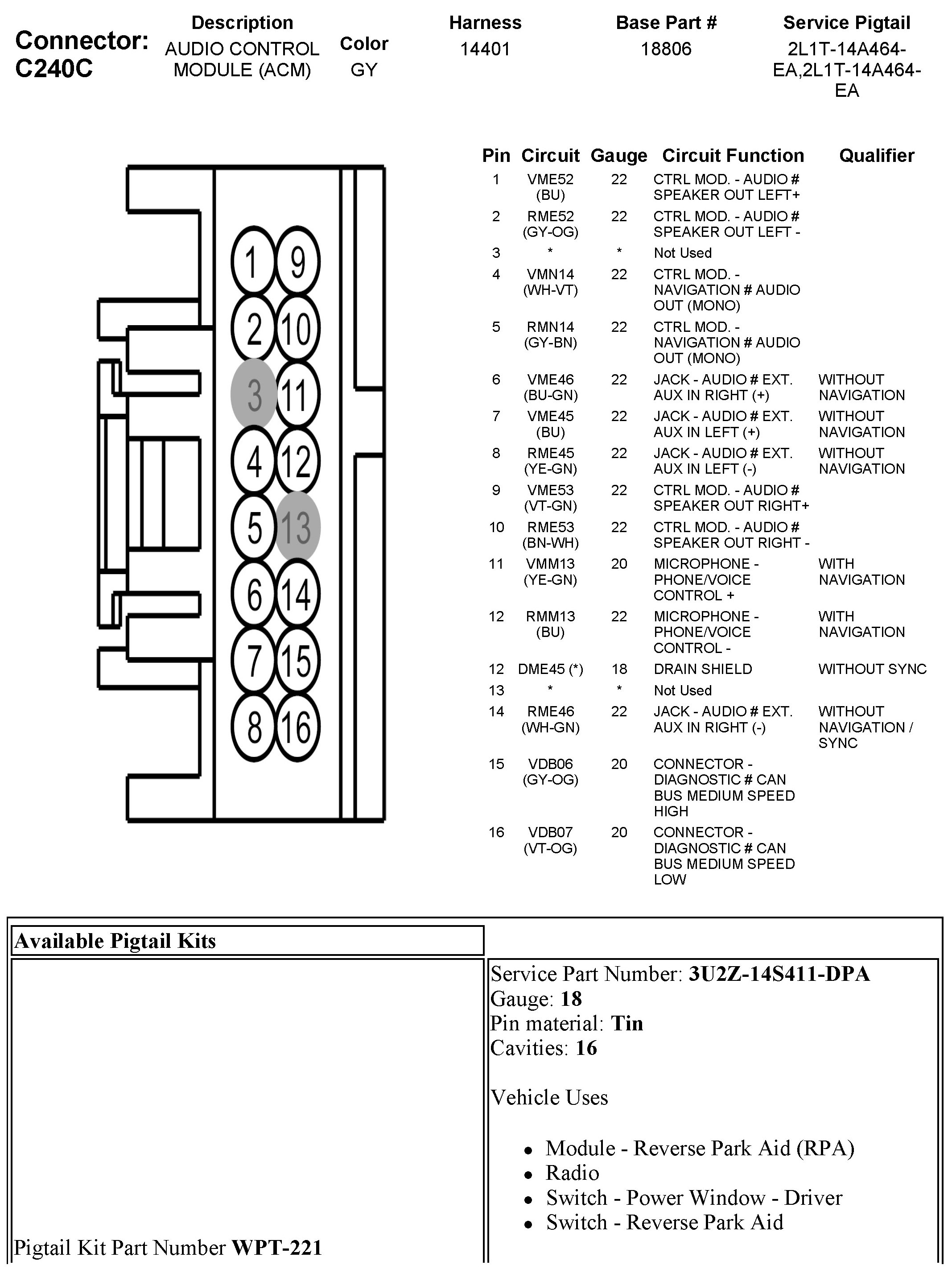 Factory service manual diagram