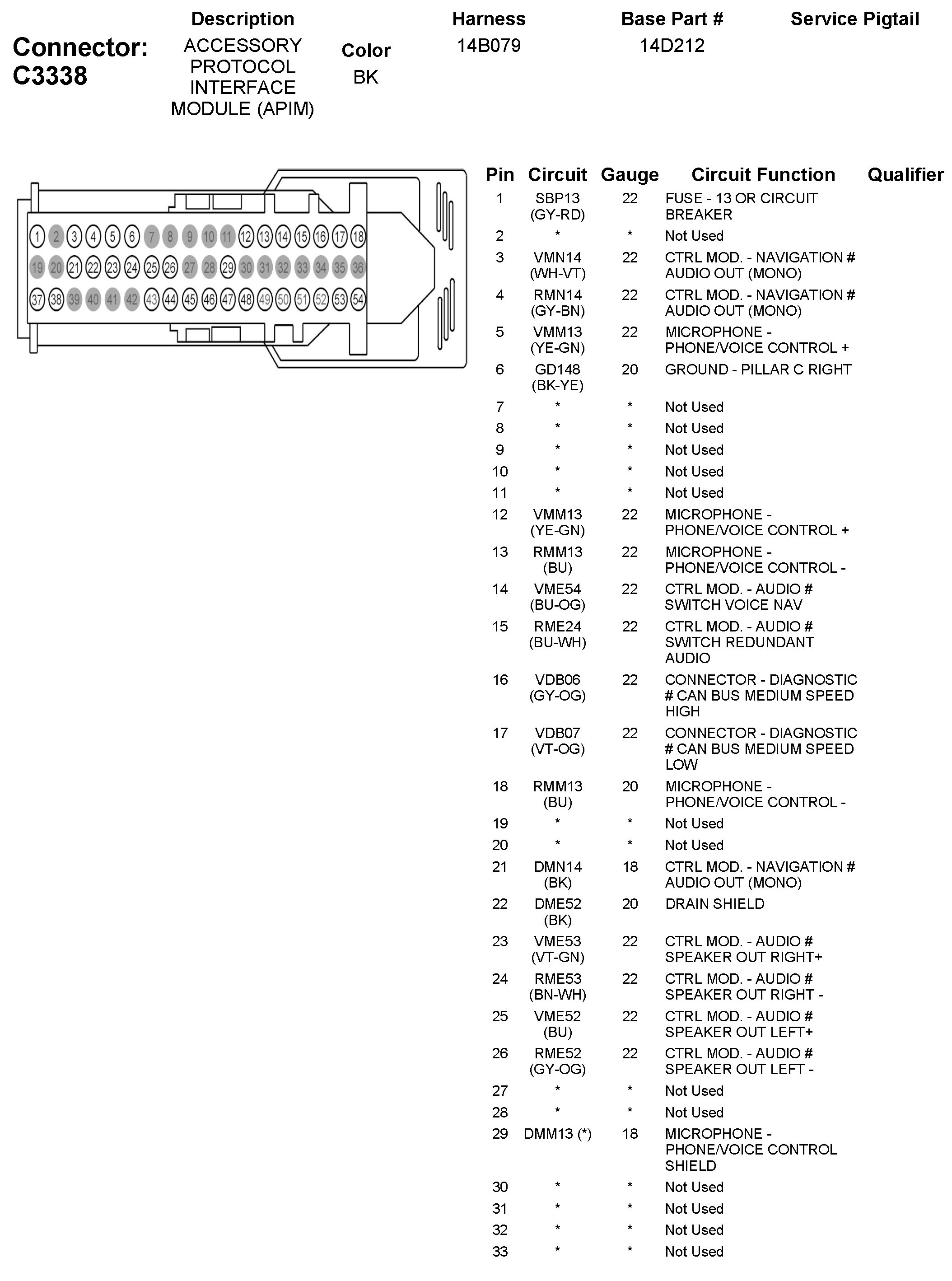 Factory service manual diagram