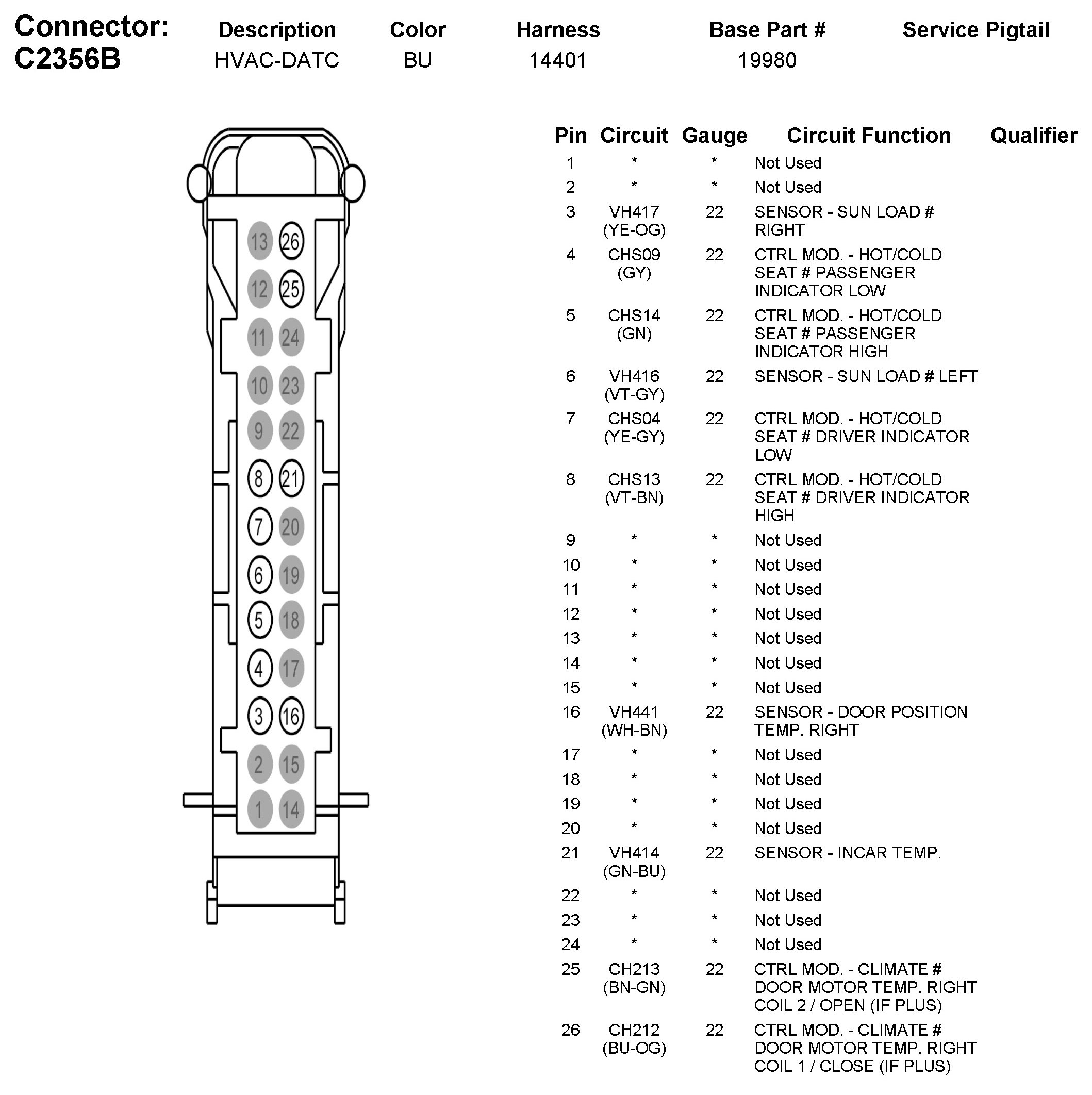 Factory service manual diagram