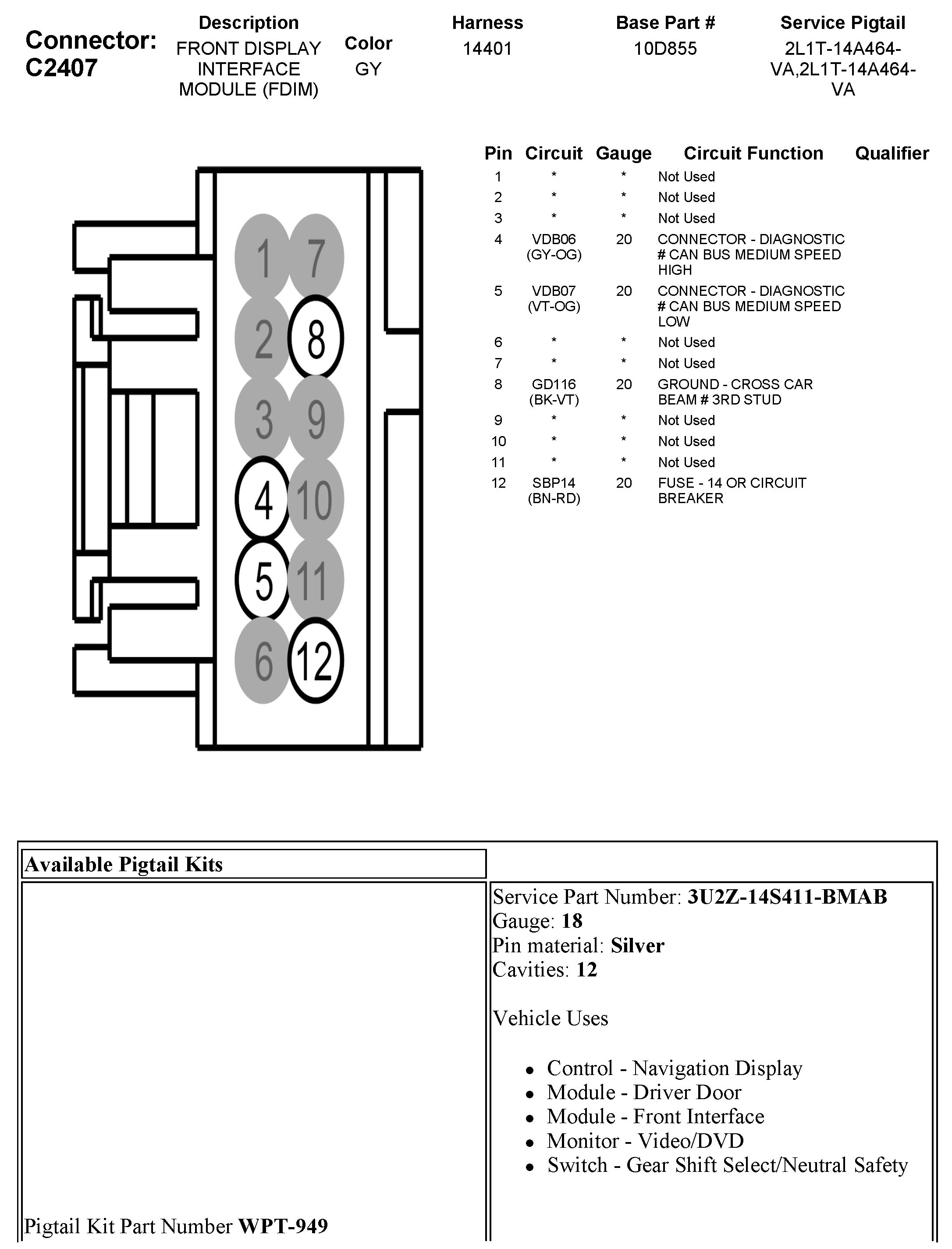 Factory service manual diagram