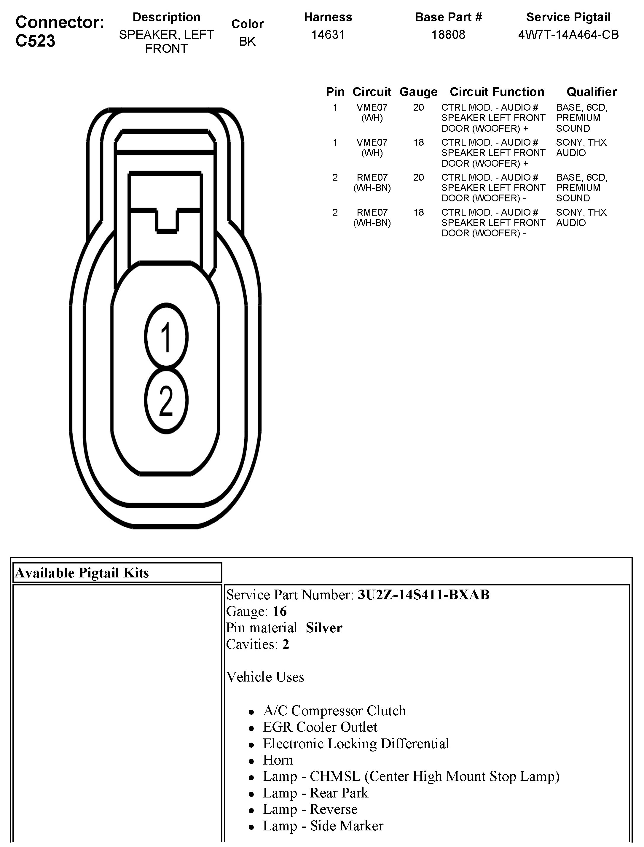 Factory service manual diagram