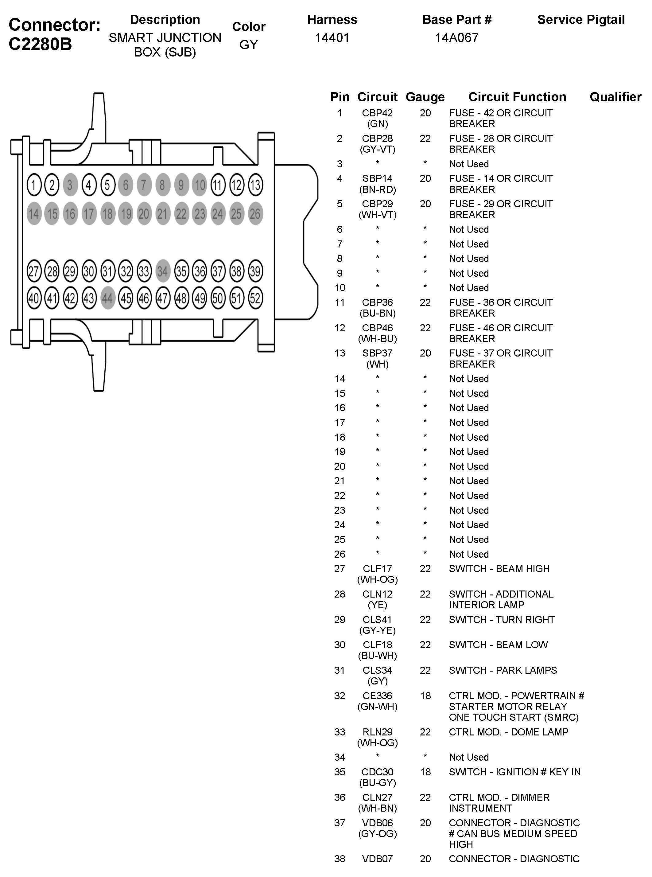 Factory service manual diagram