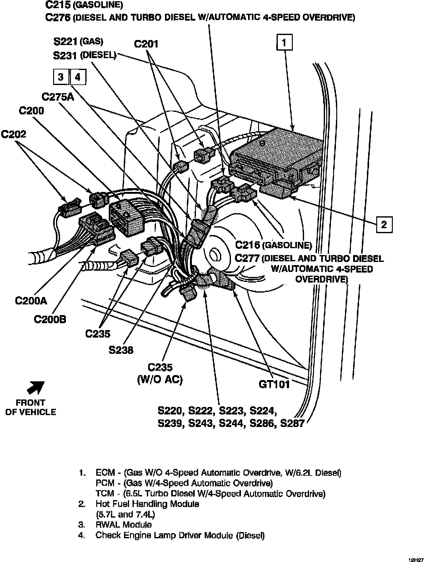 Factory service manual diagram