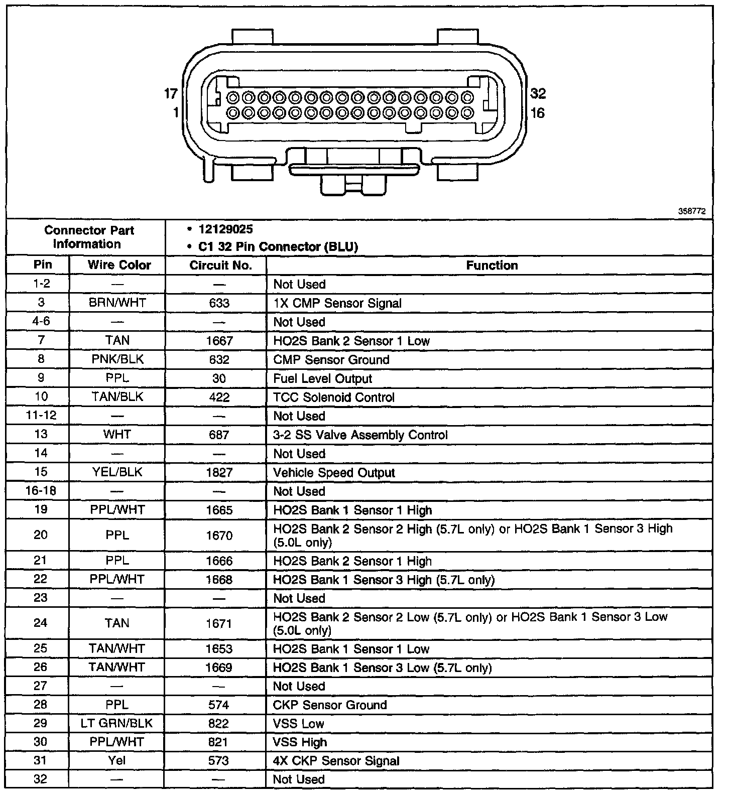 Factory service manual diagram