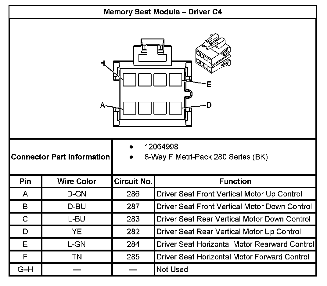 Factory service manual diagram