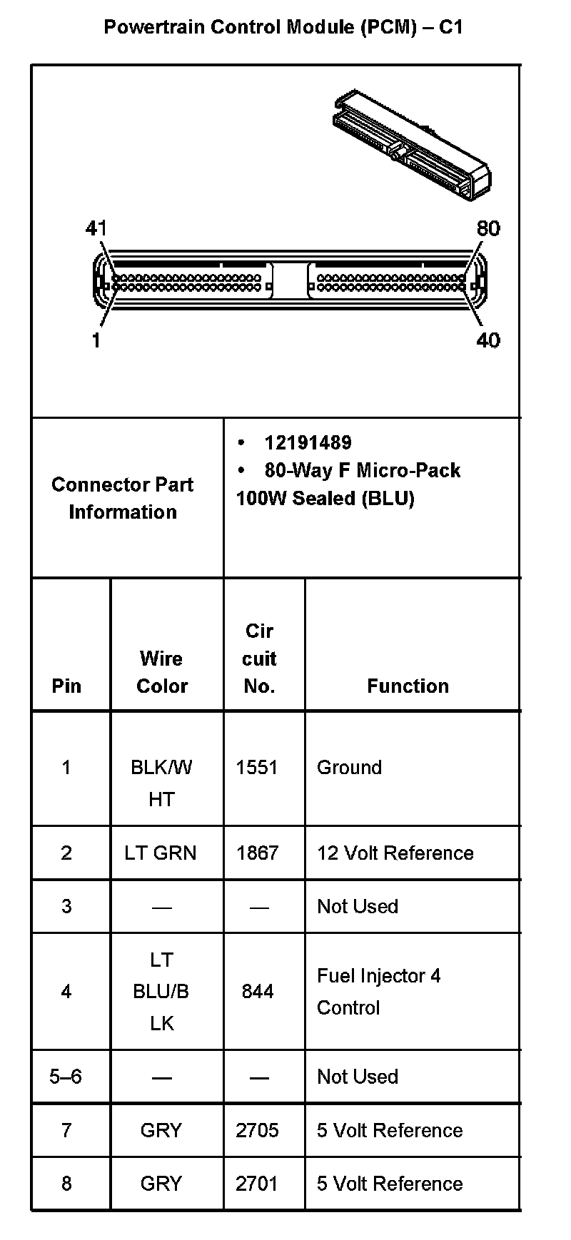 Factory service manual diagram