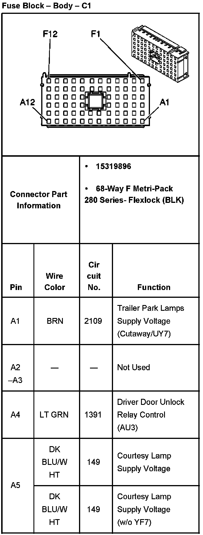 Factory service manual diagram