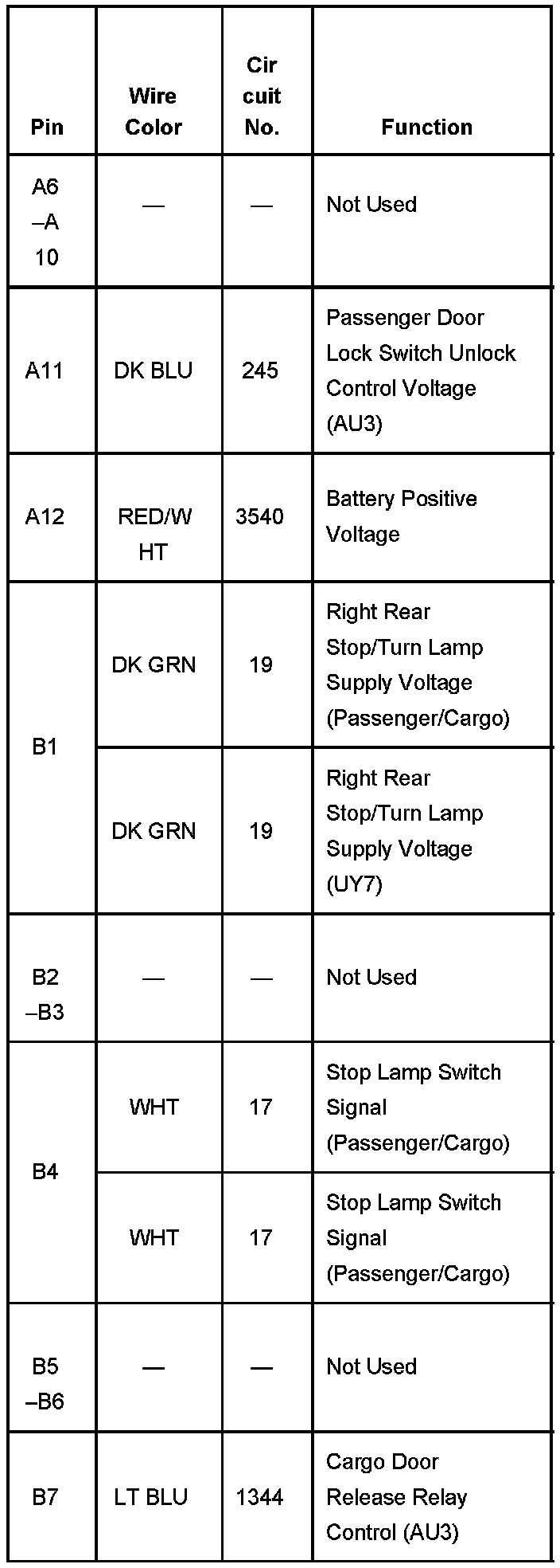 Factory service manual diagram
