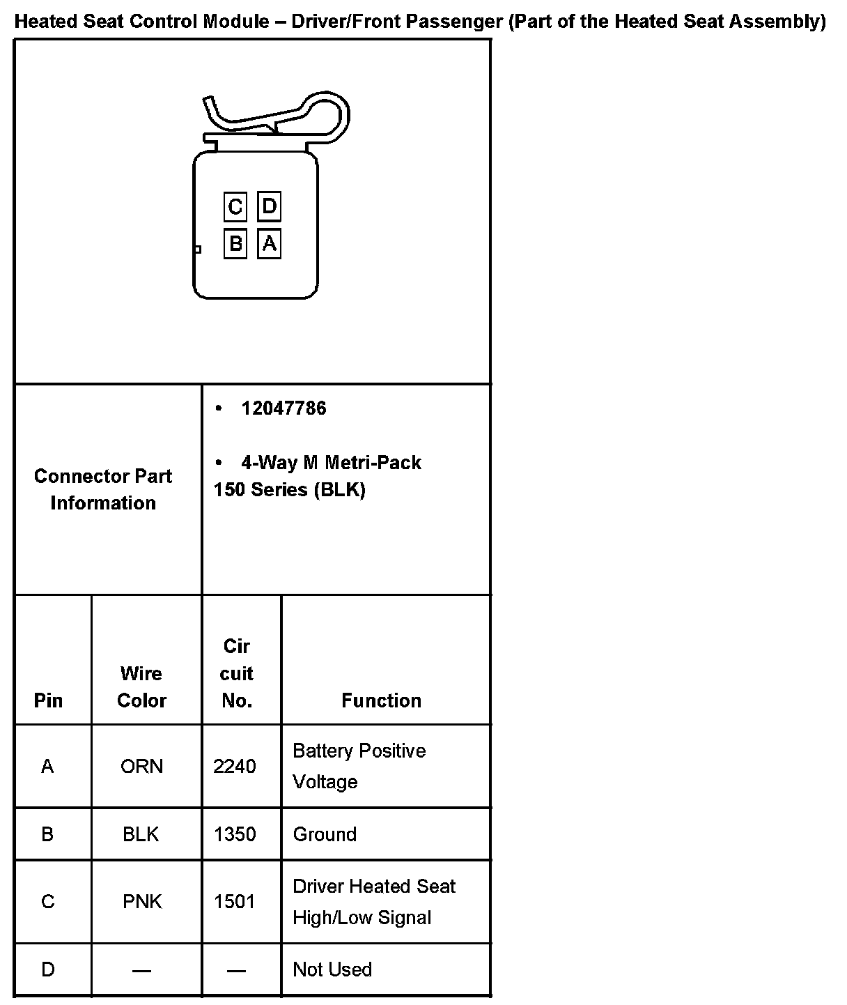 Factory service manual diagram