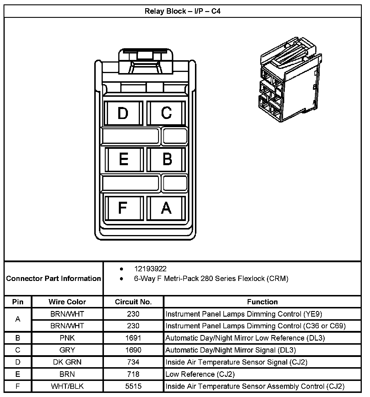 Factory service manual diagram
