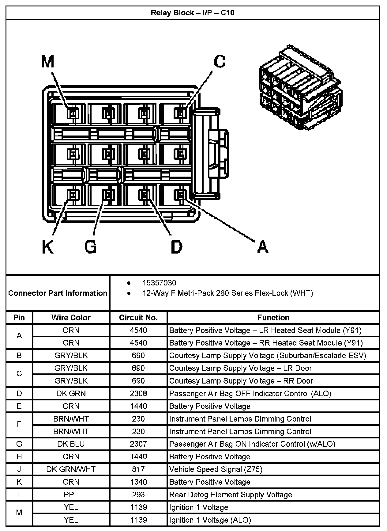 Factory service manual diagram
