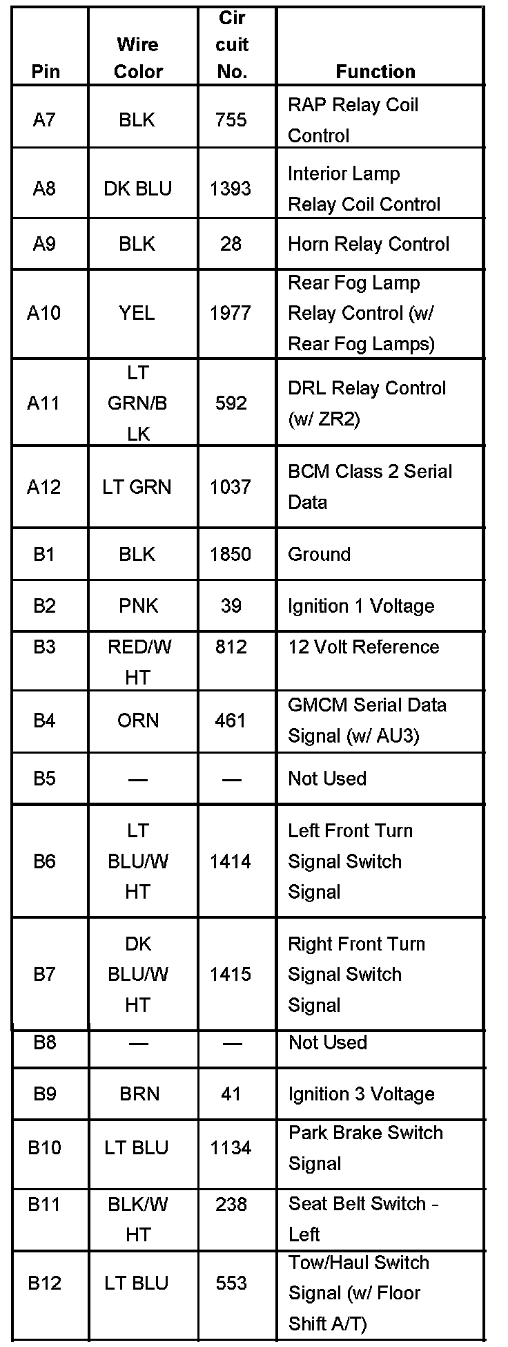 Factory service manual diagram