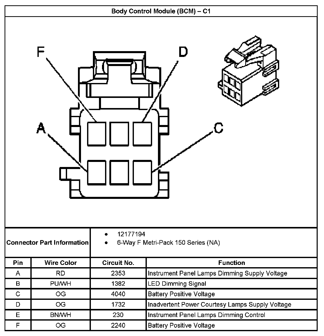 Factory service manual diagram