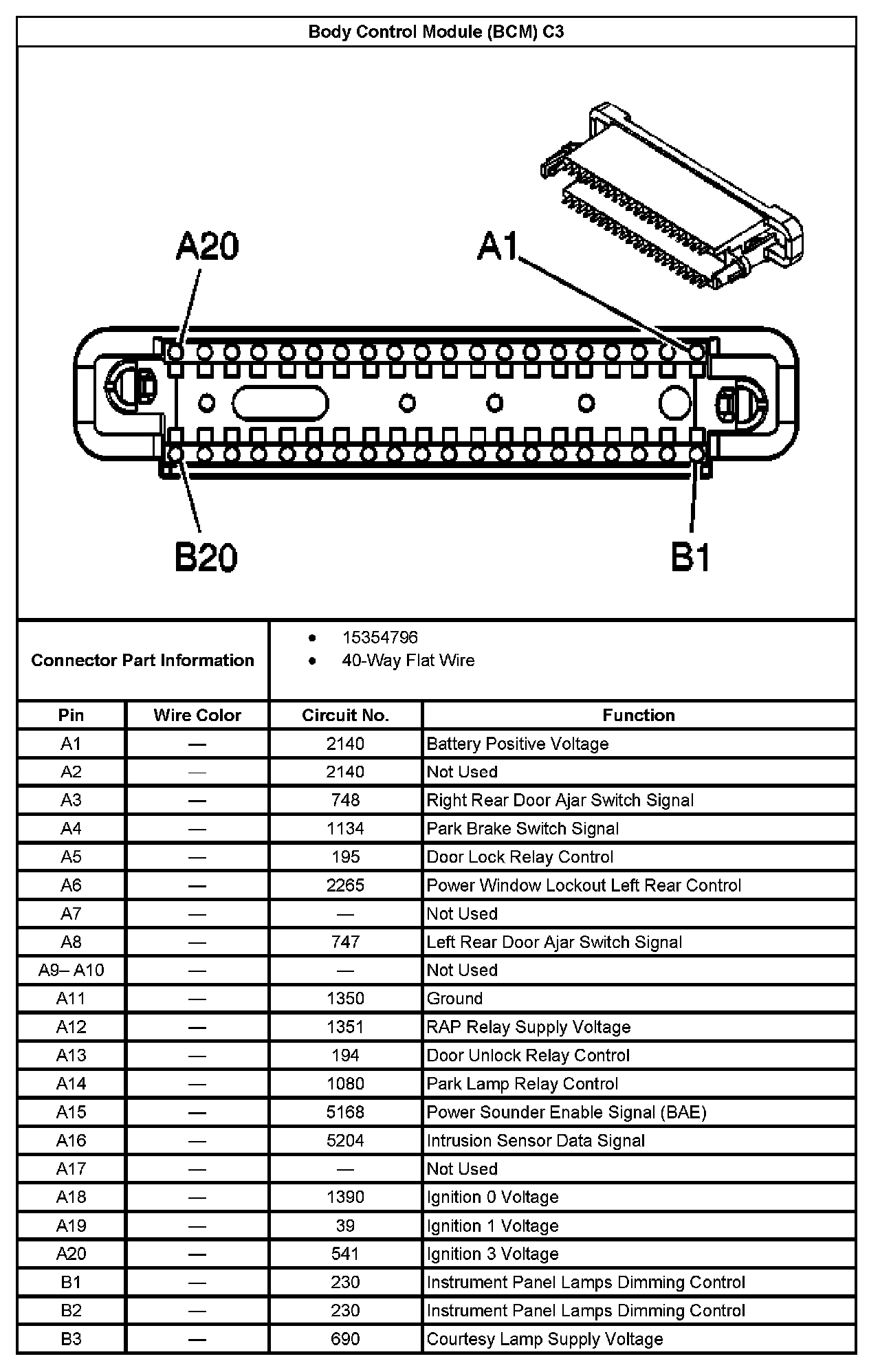 Factory service manual diagram