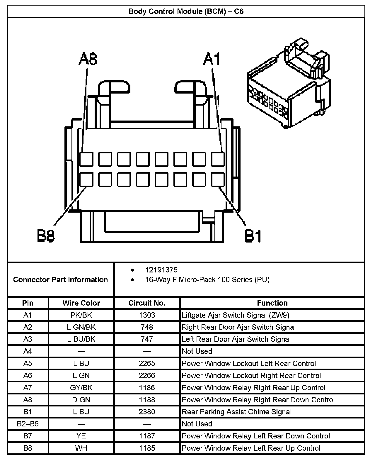 Factory service manual diagram