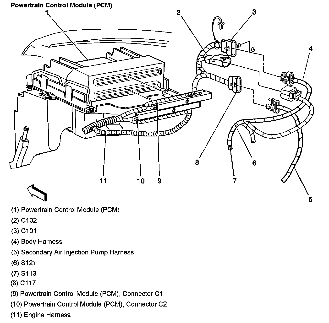 Factory service manual diagram