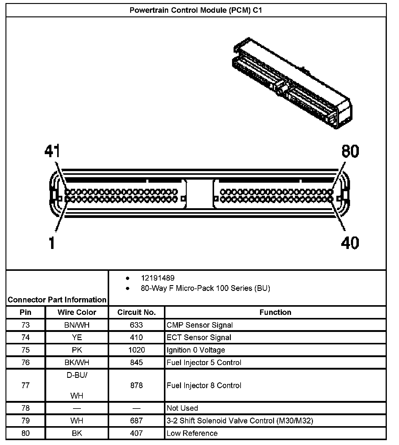 Factory service manual diagram