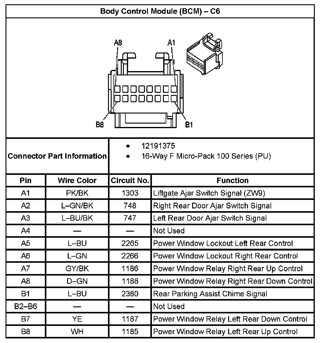 Factory service manual diagram
