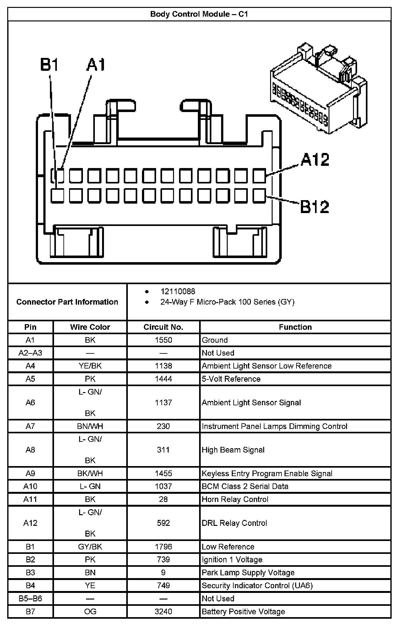 Factory service manual diagram