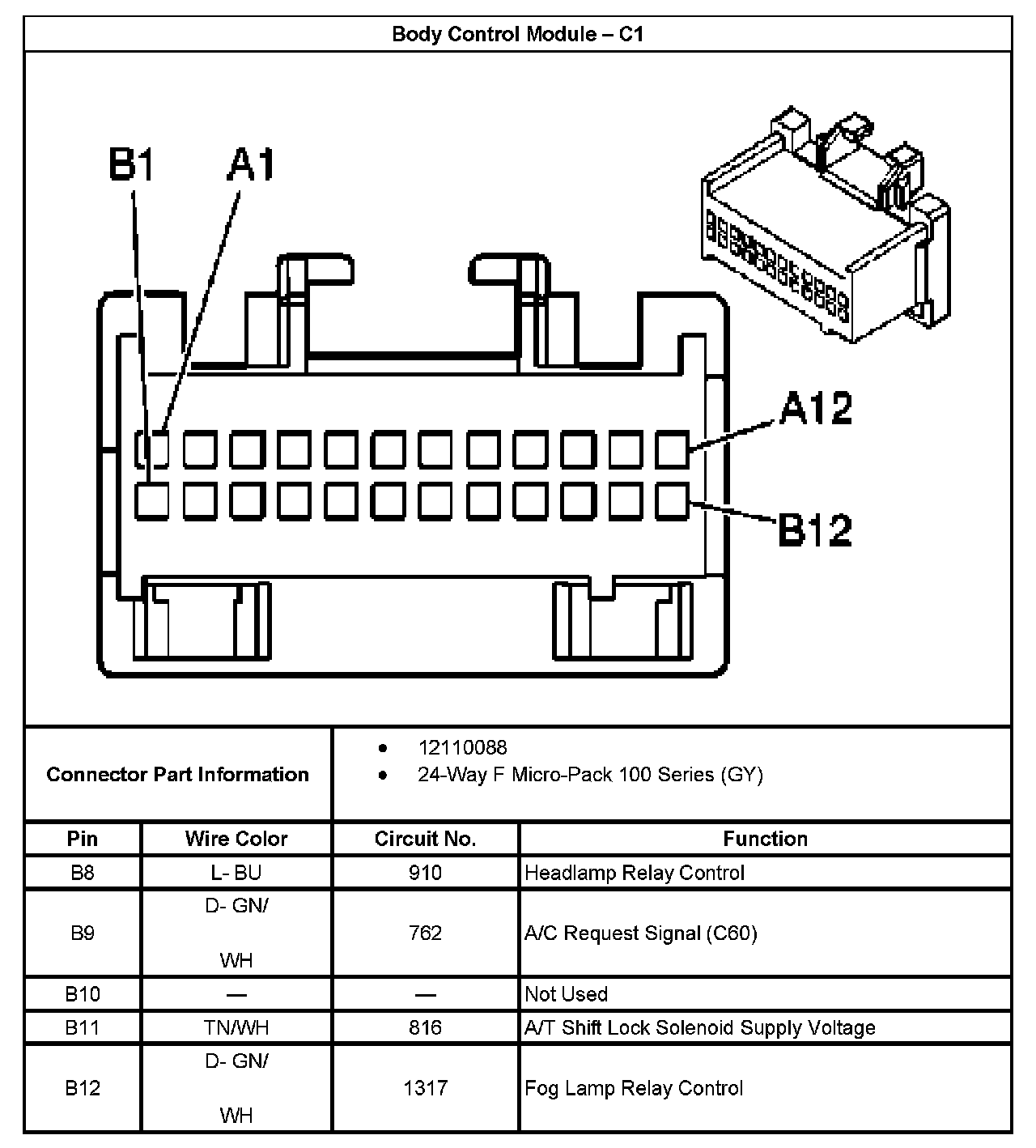 Factory service manual diagram