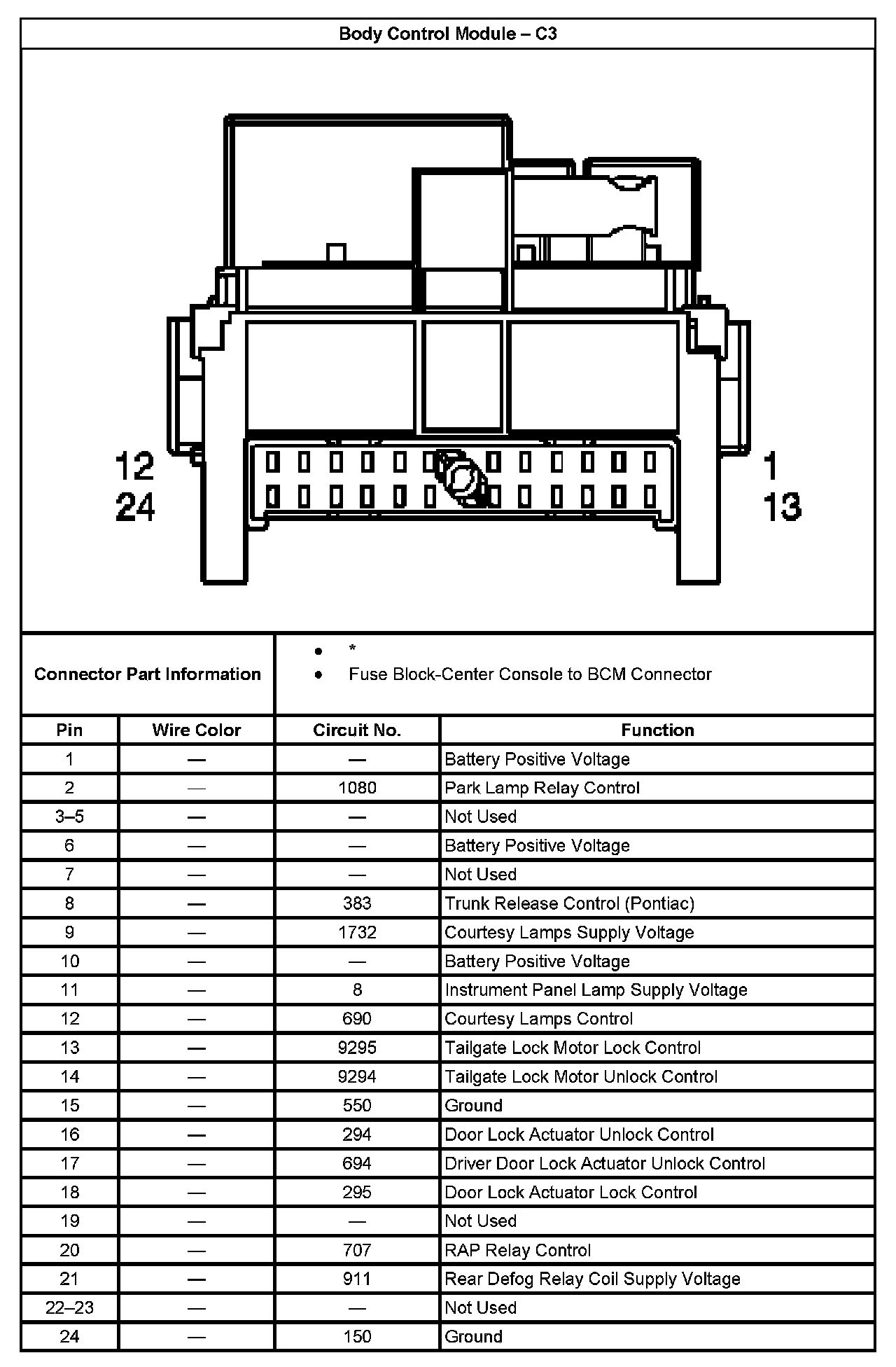 Factory service manual diagram