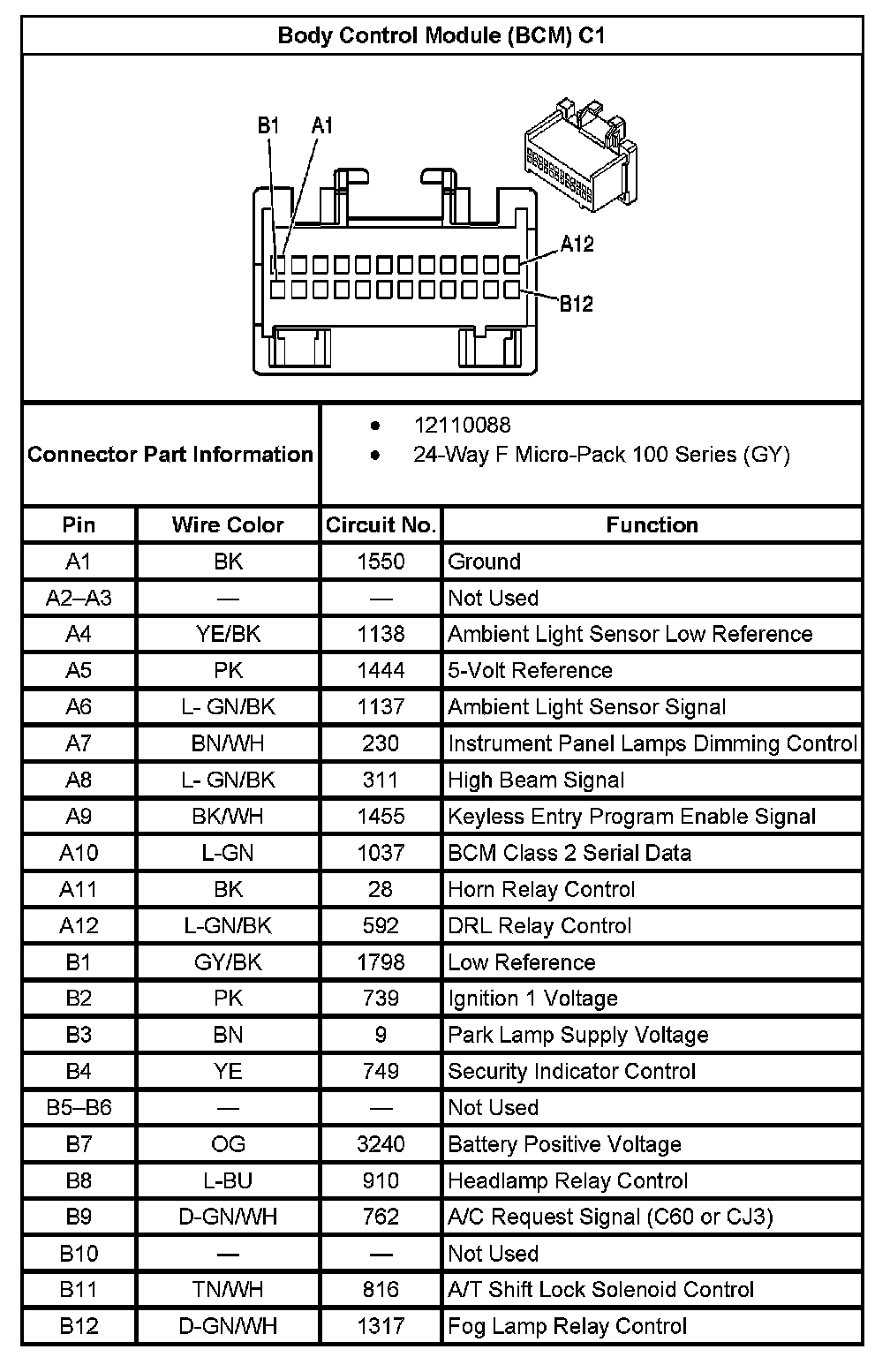 Factory service manual diagram