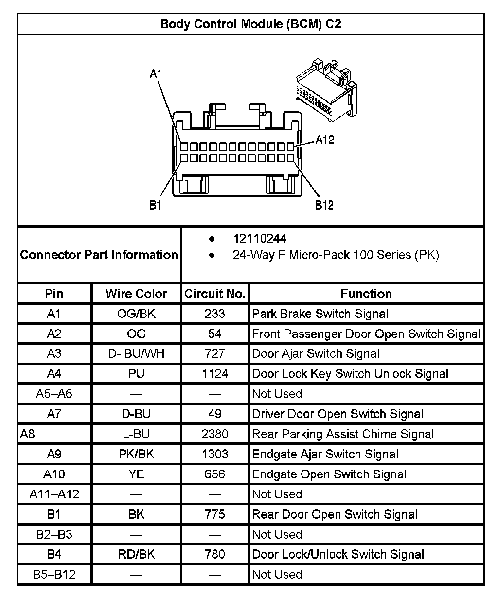 Factory service manual diagram