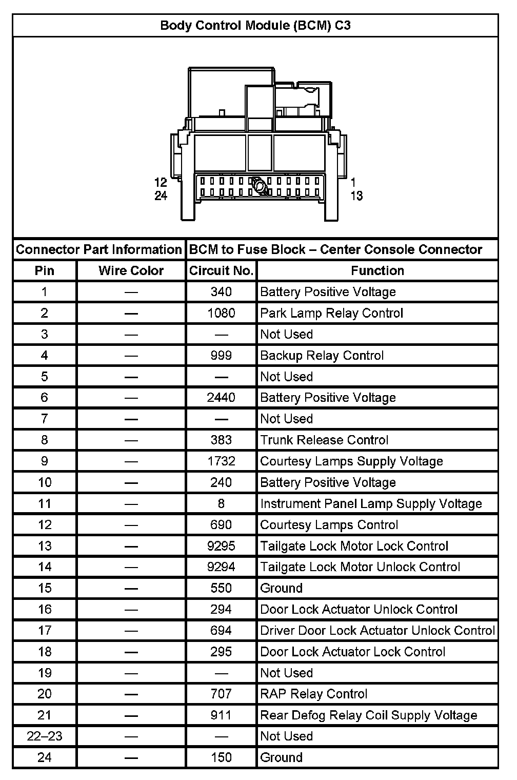 Factory service manual diagram