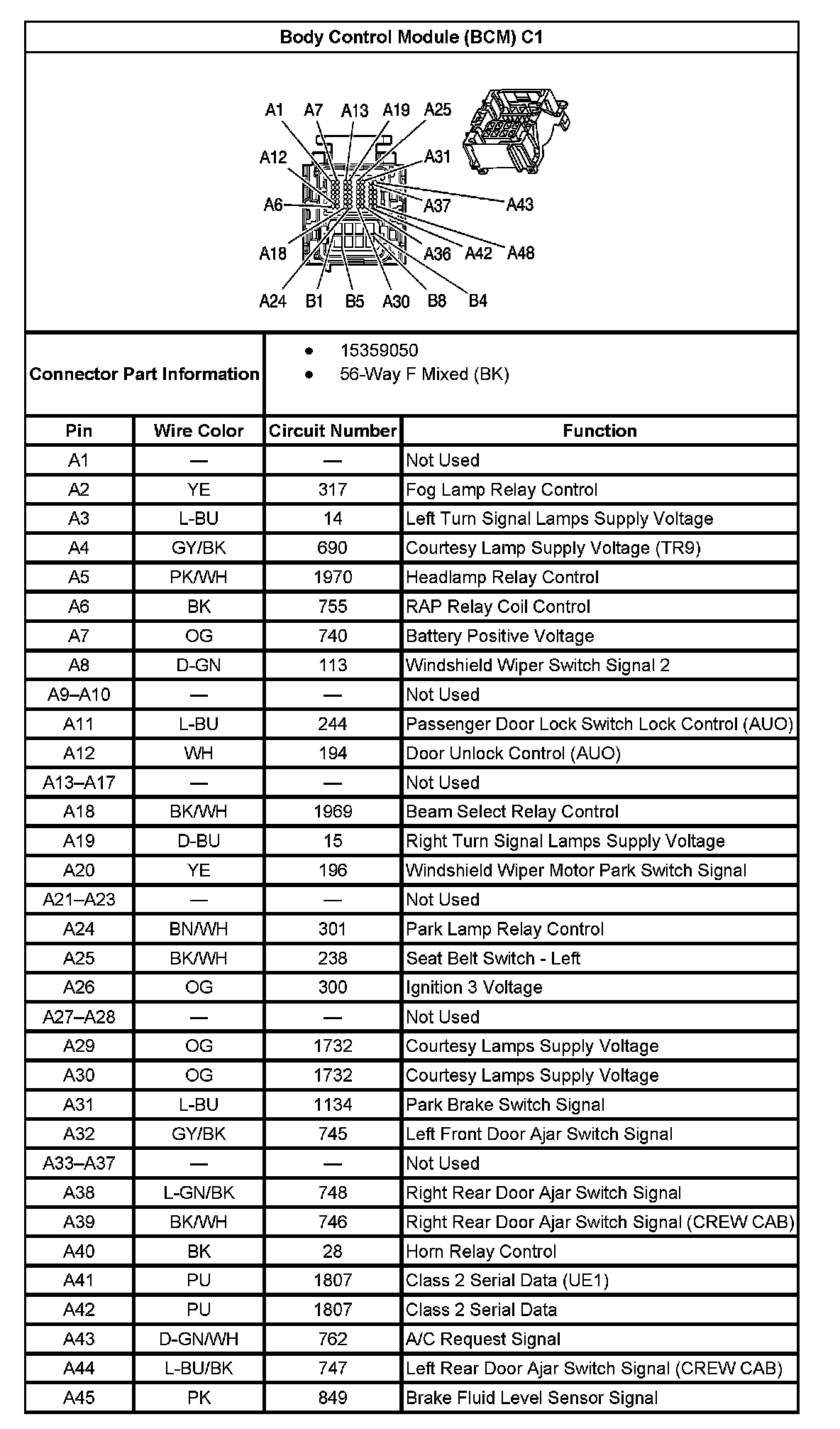 Factory service manual diagram