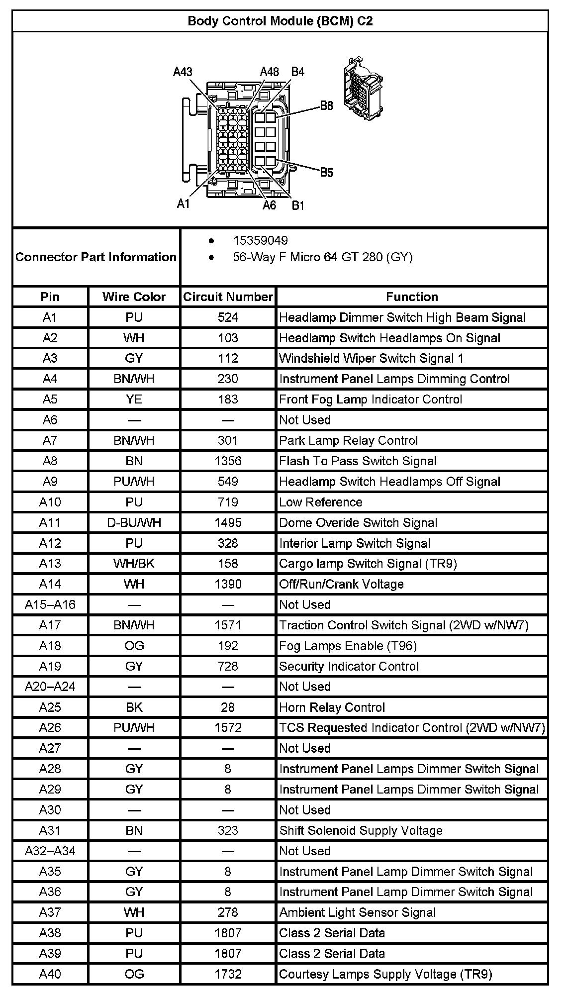 Factory service manual diagram