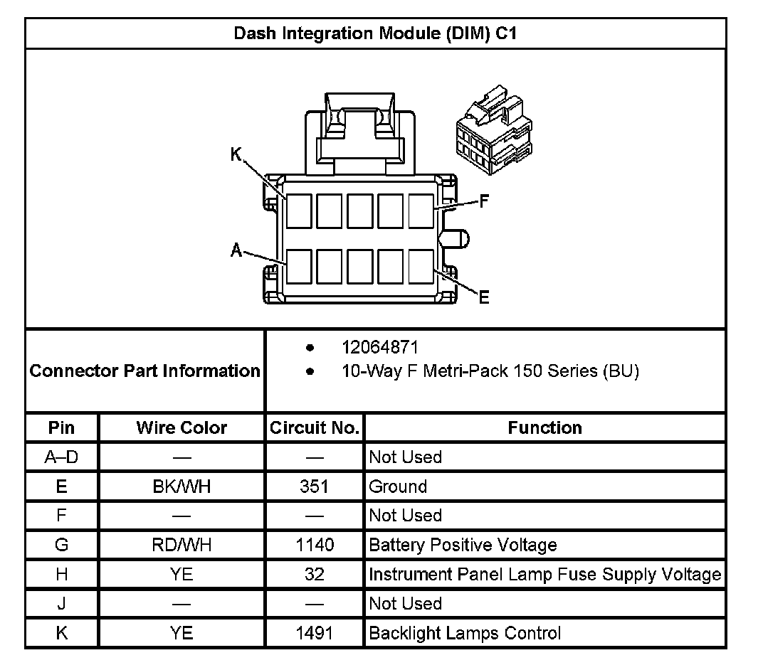 Factory service manual diagram