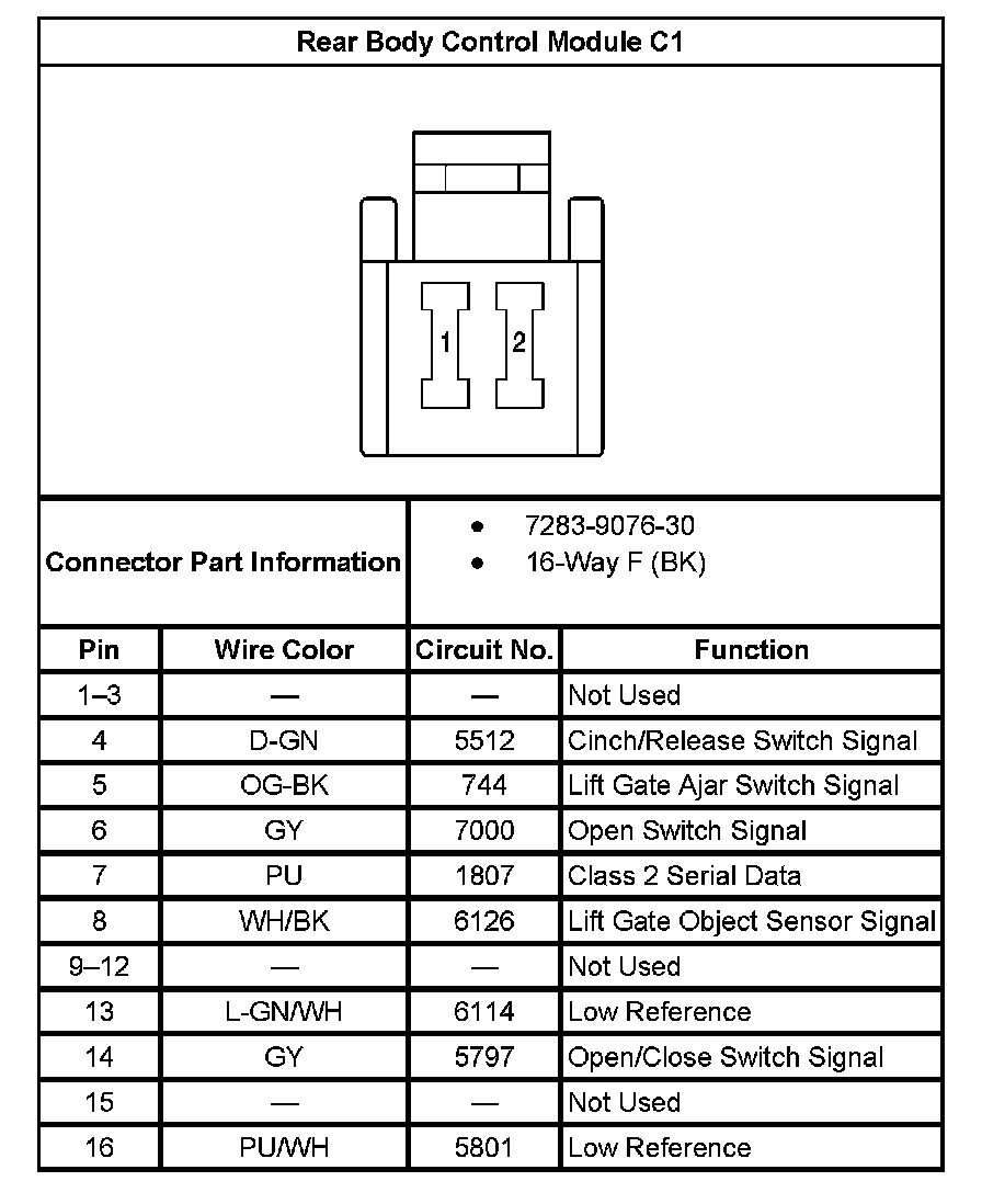 Factory service manual diagram