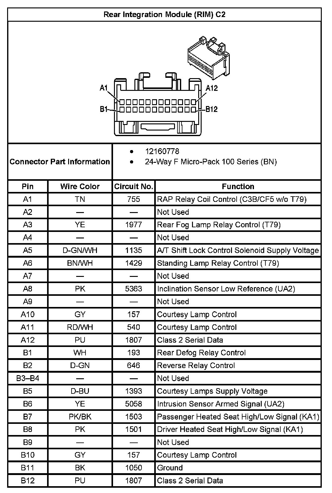 Factory service manual diagram