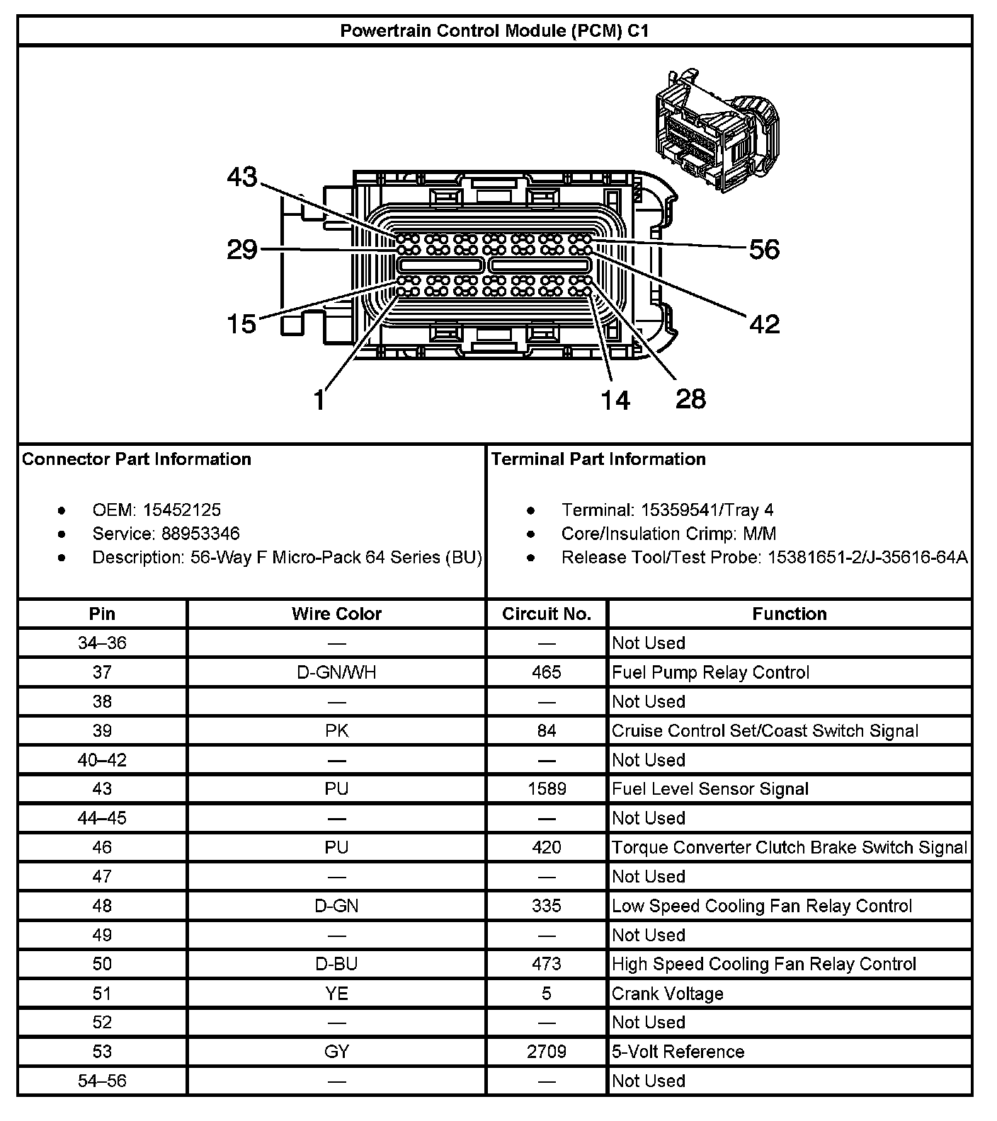 Factory service manual diagram
