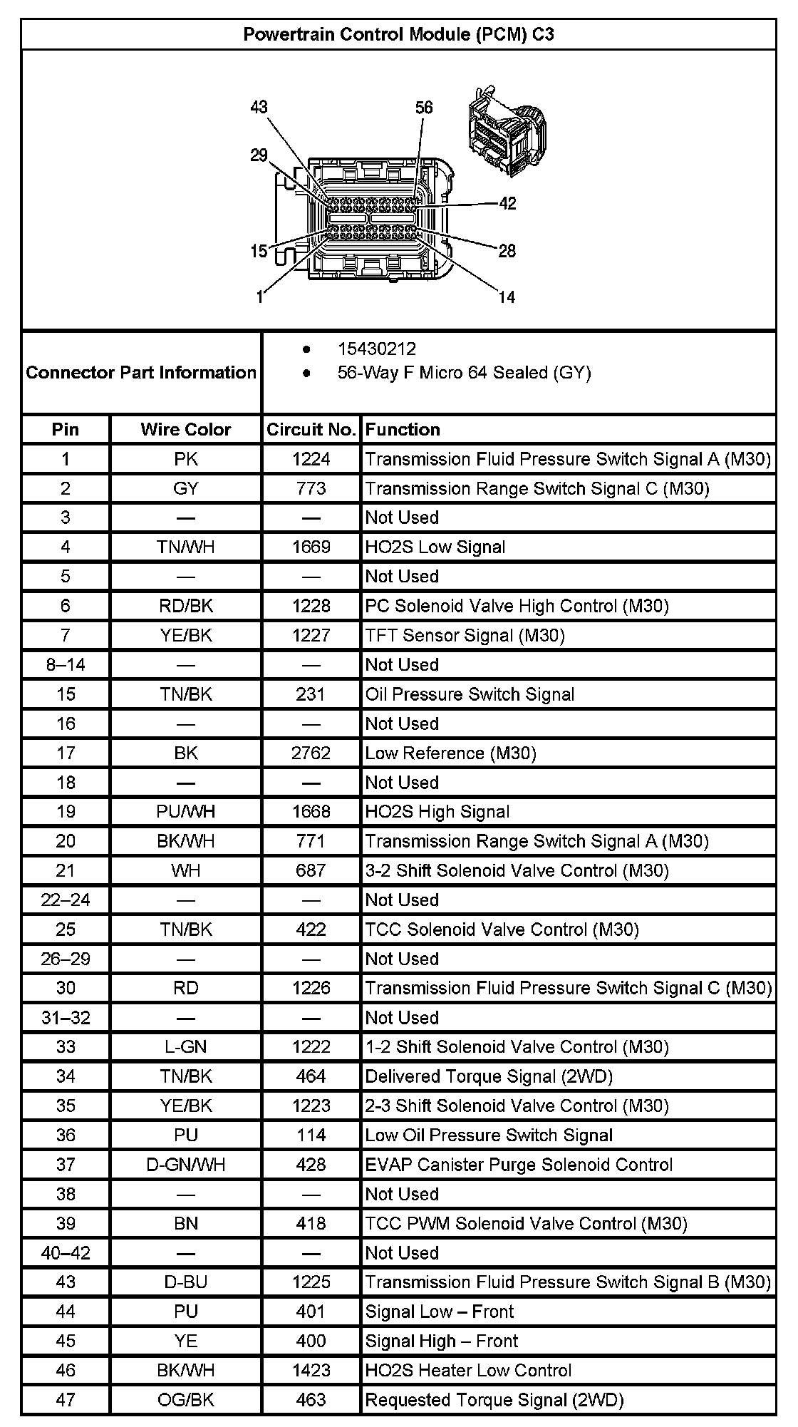 Factory service manual diagram