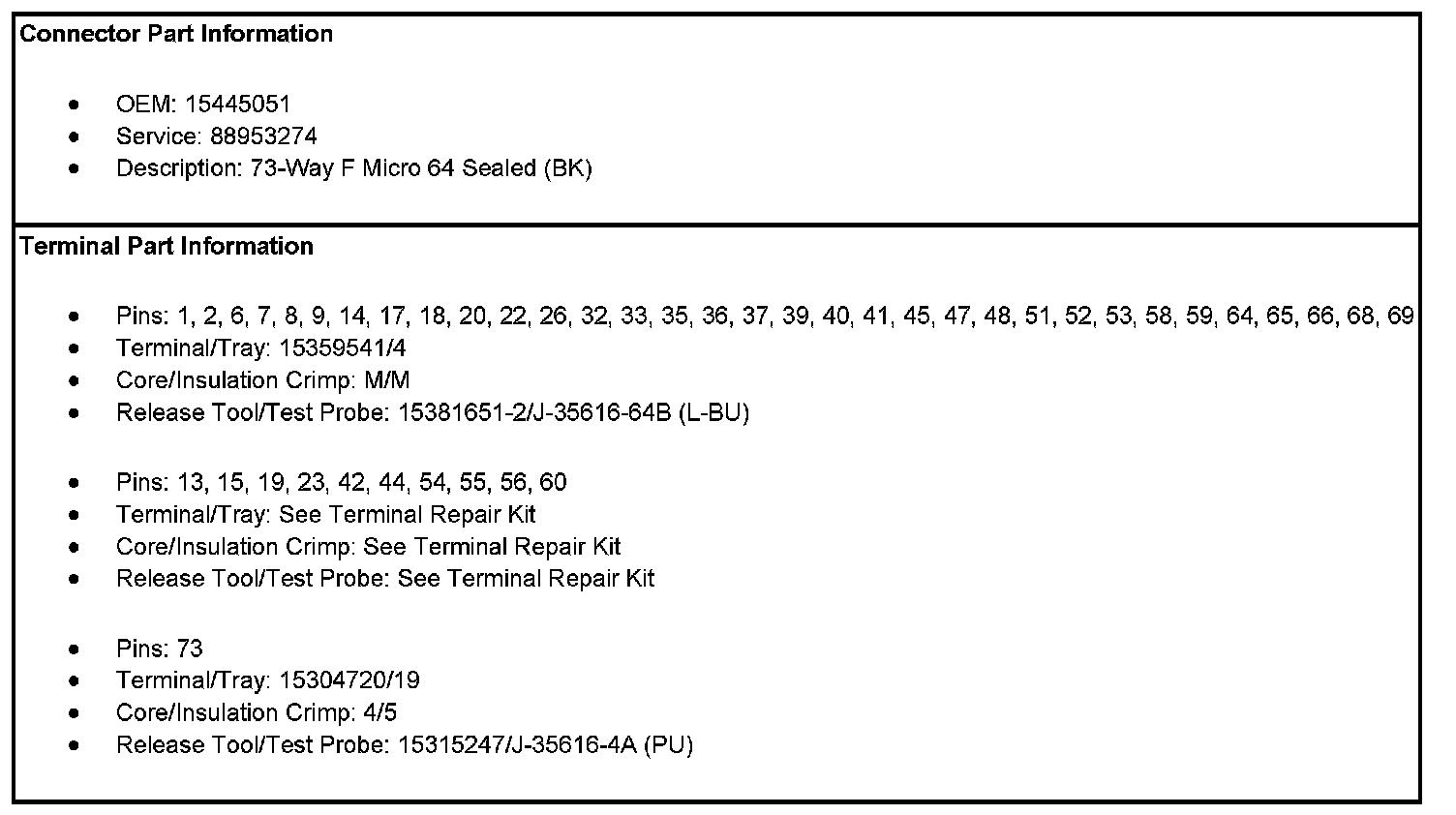 Factory service manual diagram