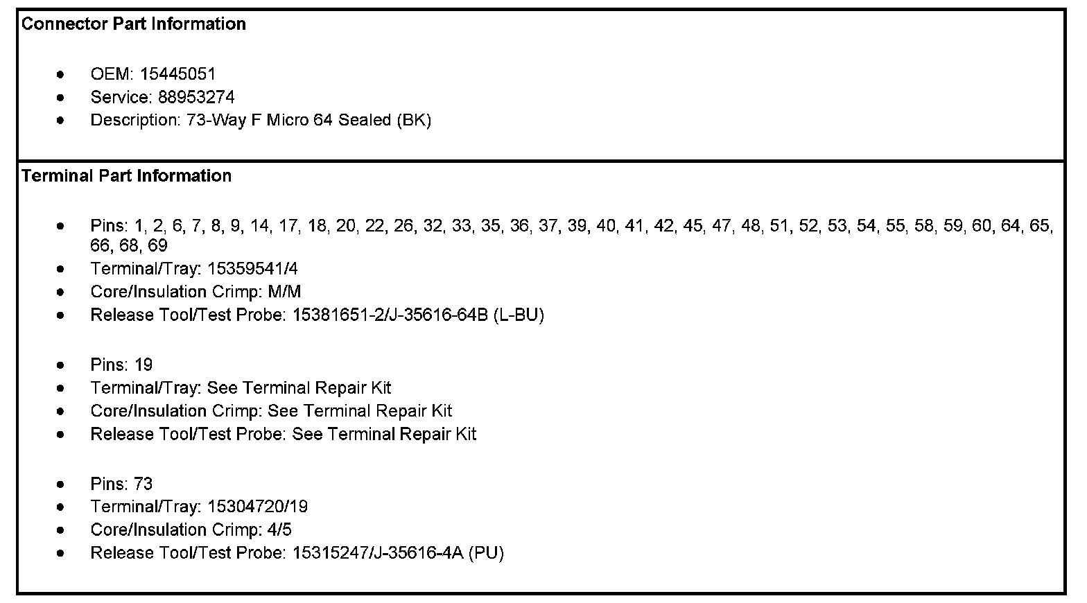 Factory service manual diagram