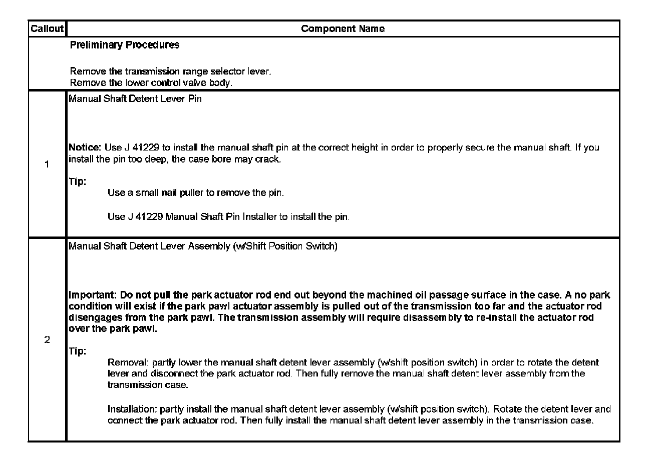 Factory service manual diagram