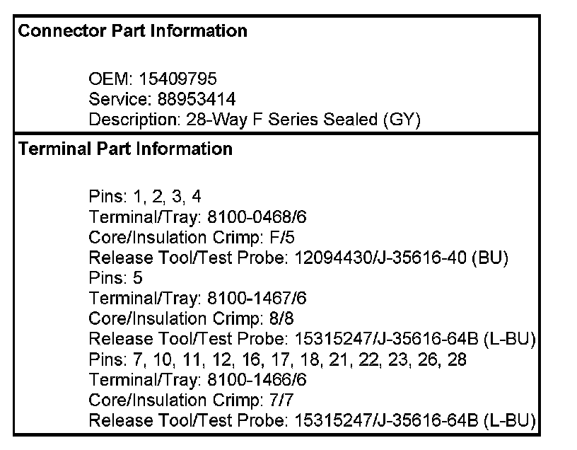 Factory service manual diagram