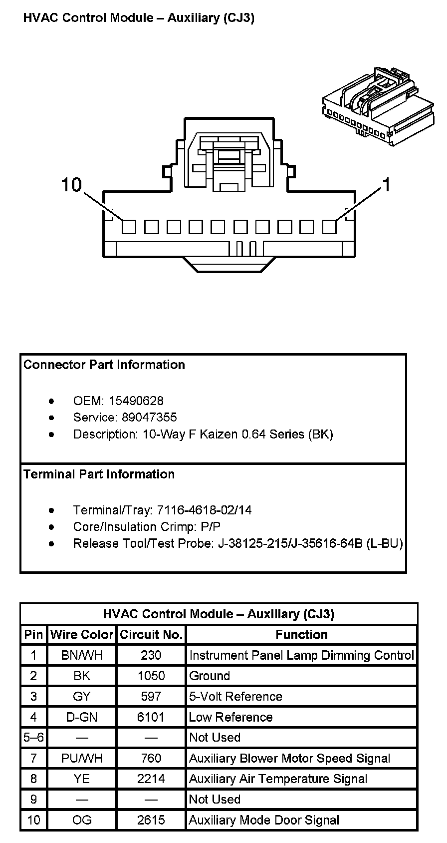 Factory service manual diagram