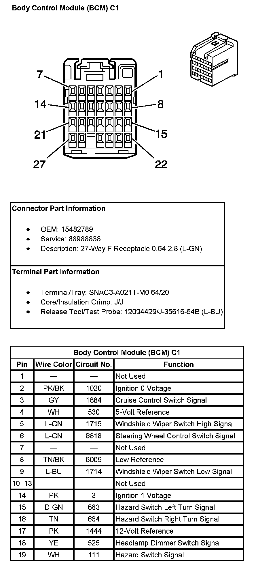 Factory service manual diagram