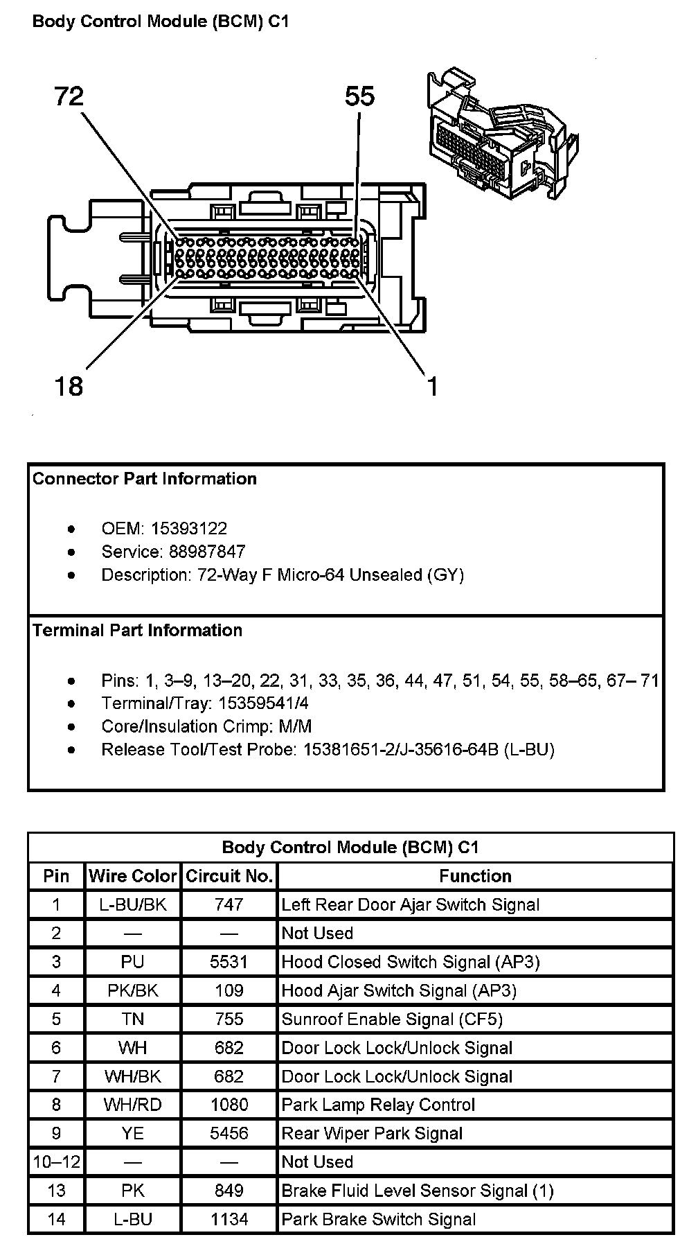 Factory service manual diagram