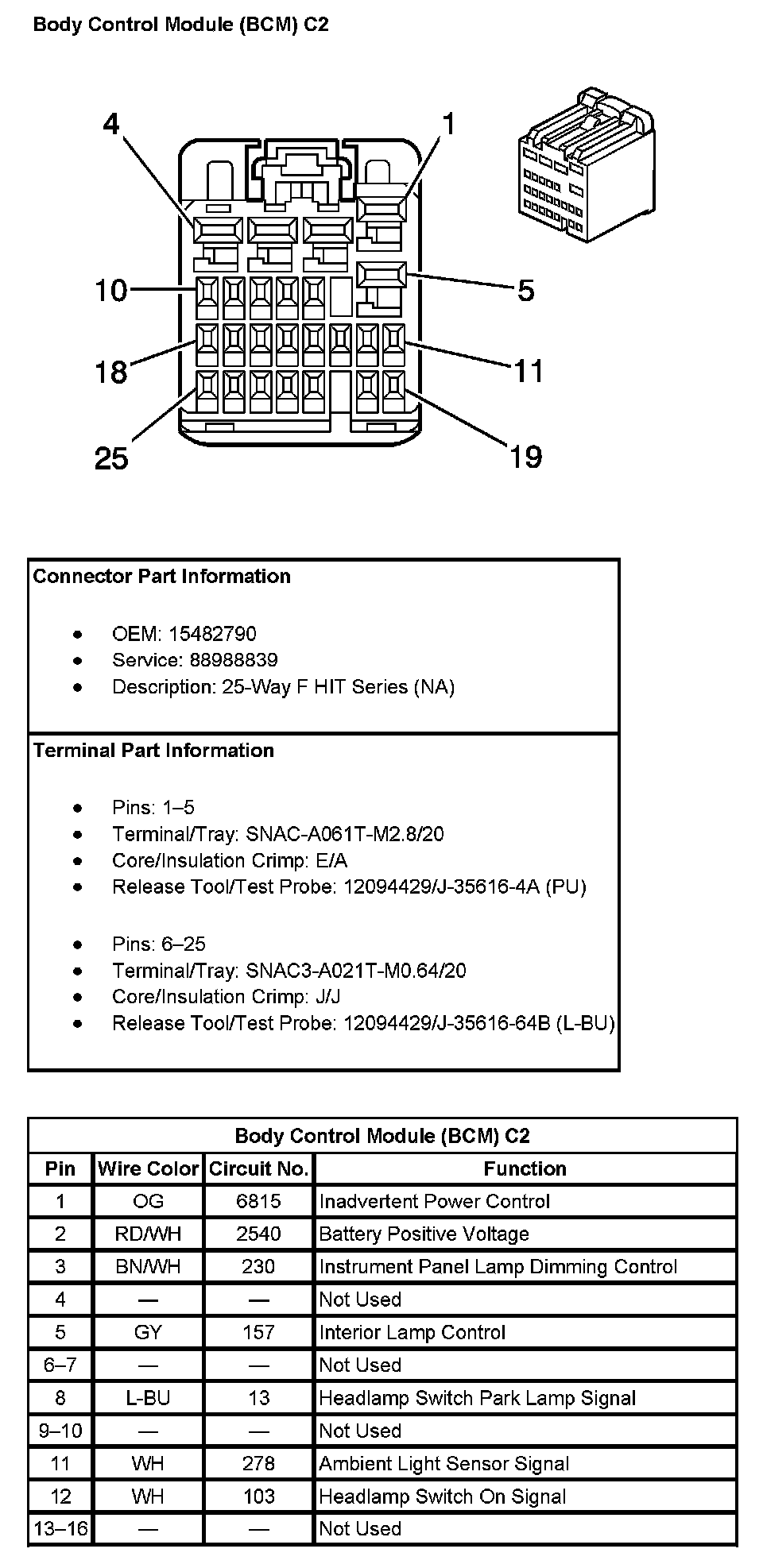 Factory service manual diagram