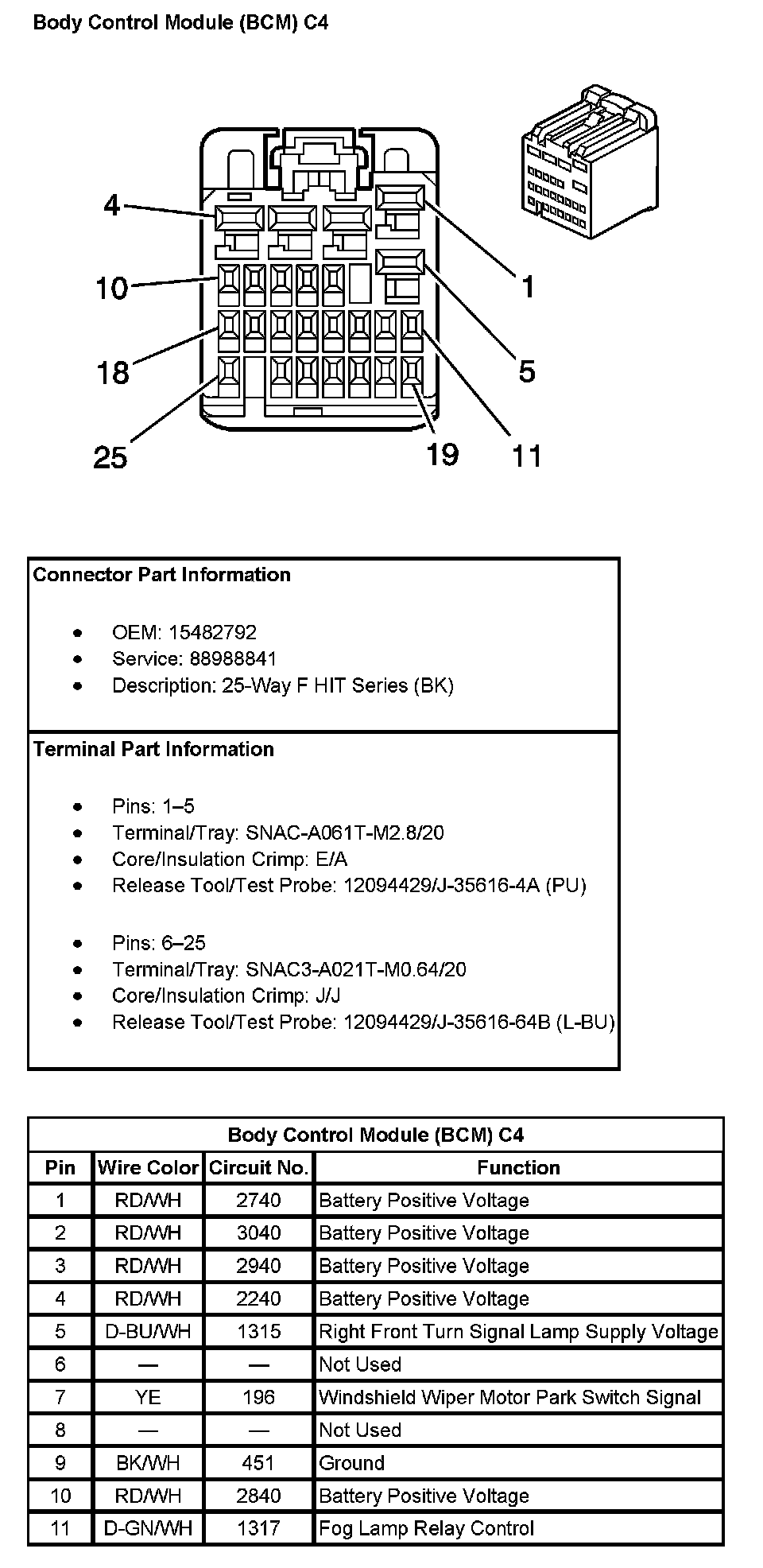 Factory service manual diagram