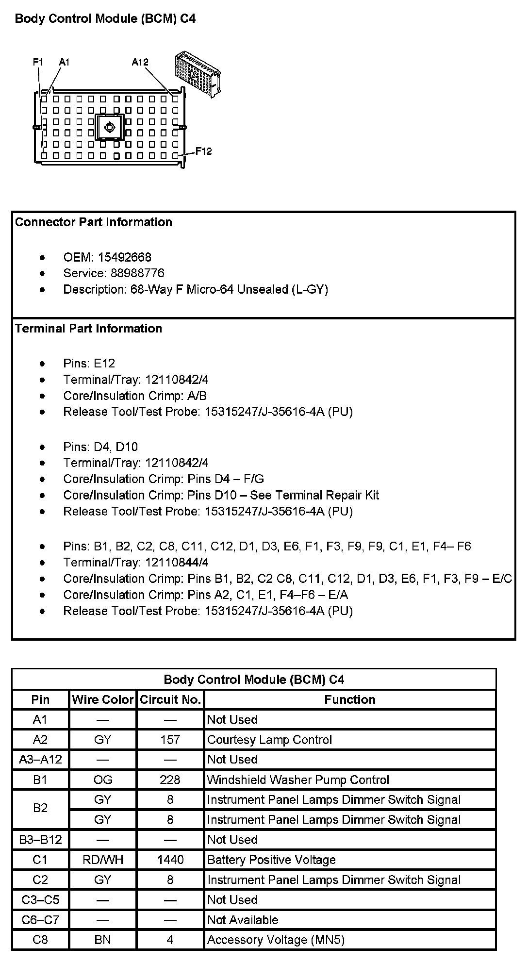 Factory service manual diagram