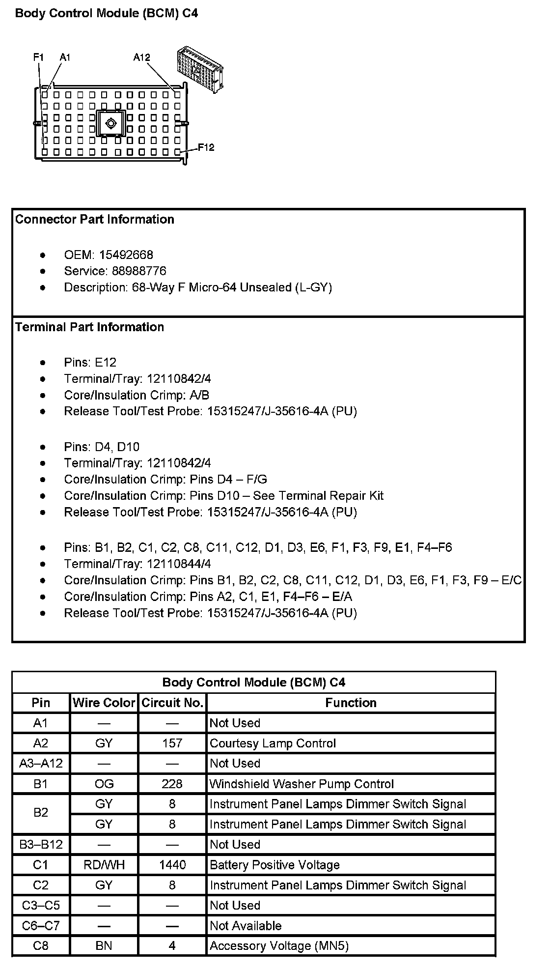 Factory service manual diagram