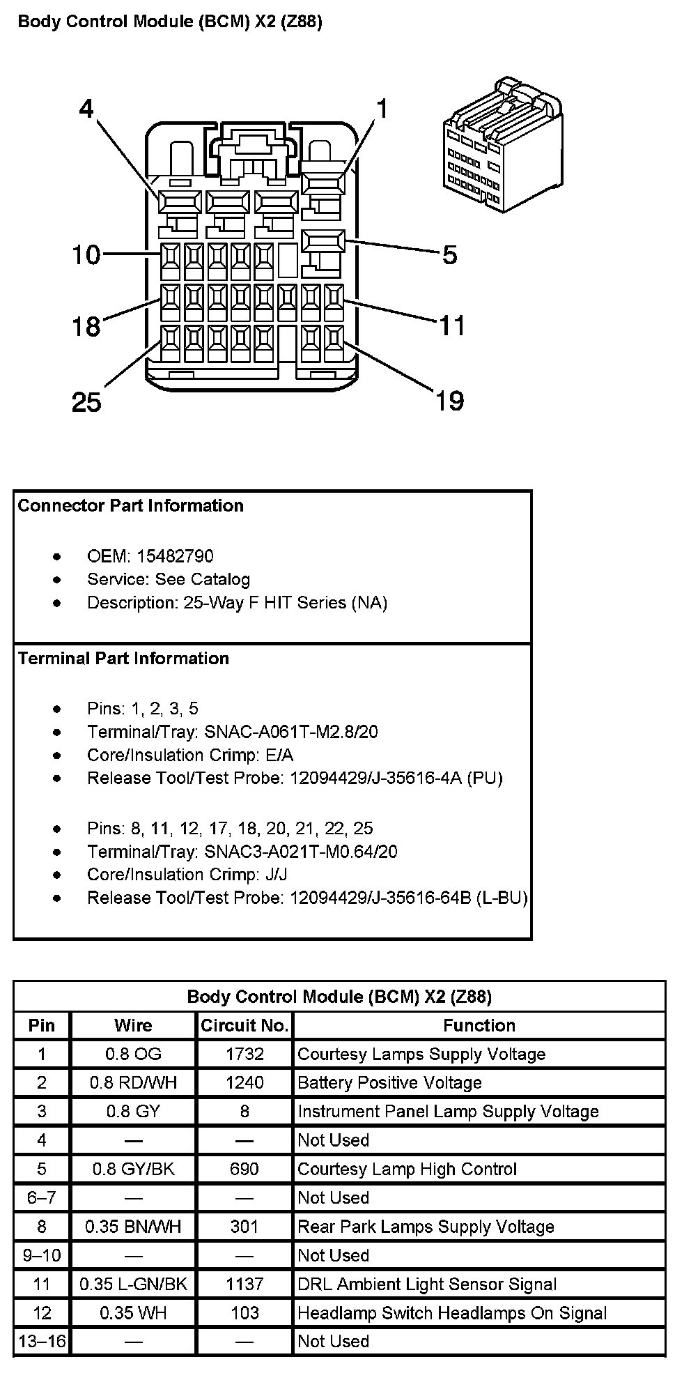 Factory service manual diagram