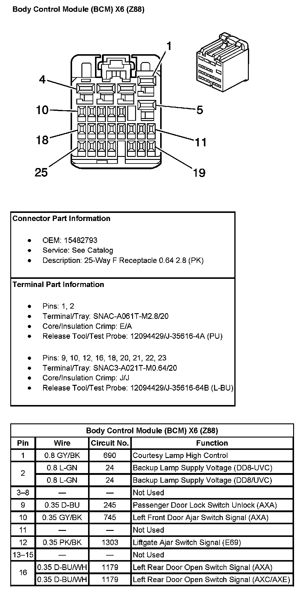 Factory service manual diagram